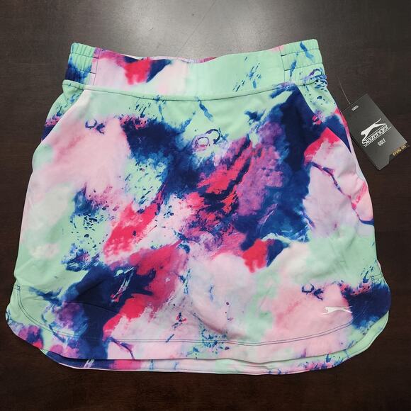 NWT Slazenger Tech Pull On Skort in Multi Marble Size XS - Picture 1 of 6